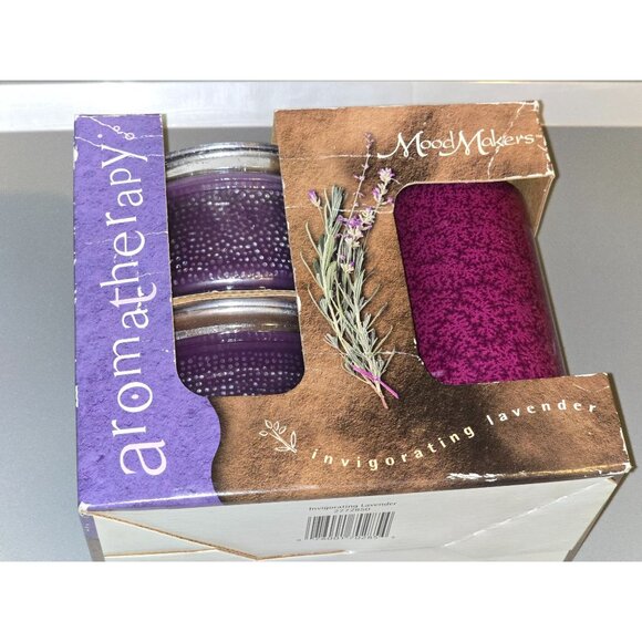 Candle-Lite Aromatherapy Mood Makers Invigorating Lavender Scented Candle Set - Picture 2 of 4